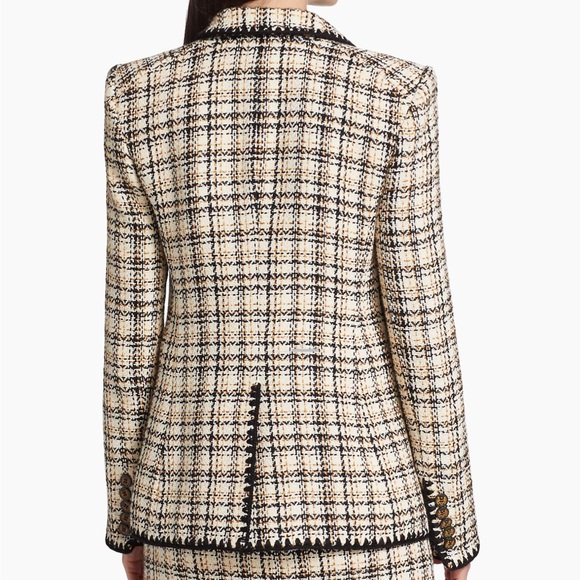 Veronica Beard Lawrence Dickey Crochet Trim Tweed Blazer - Picture 6 of 12